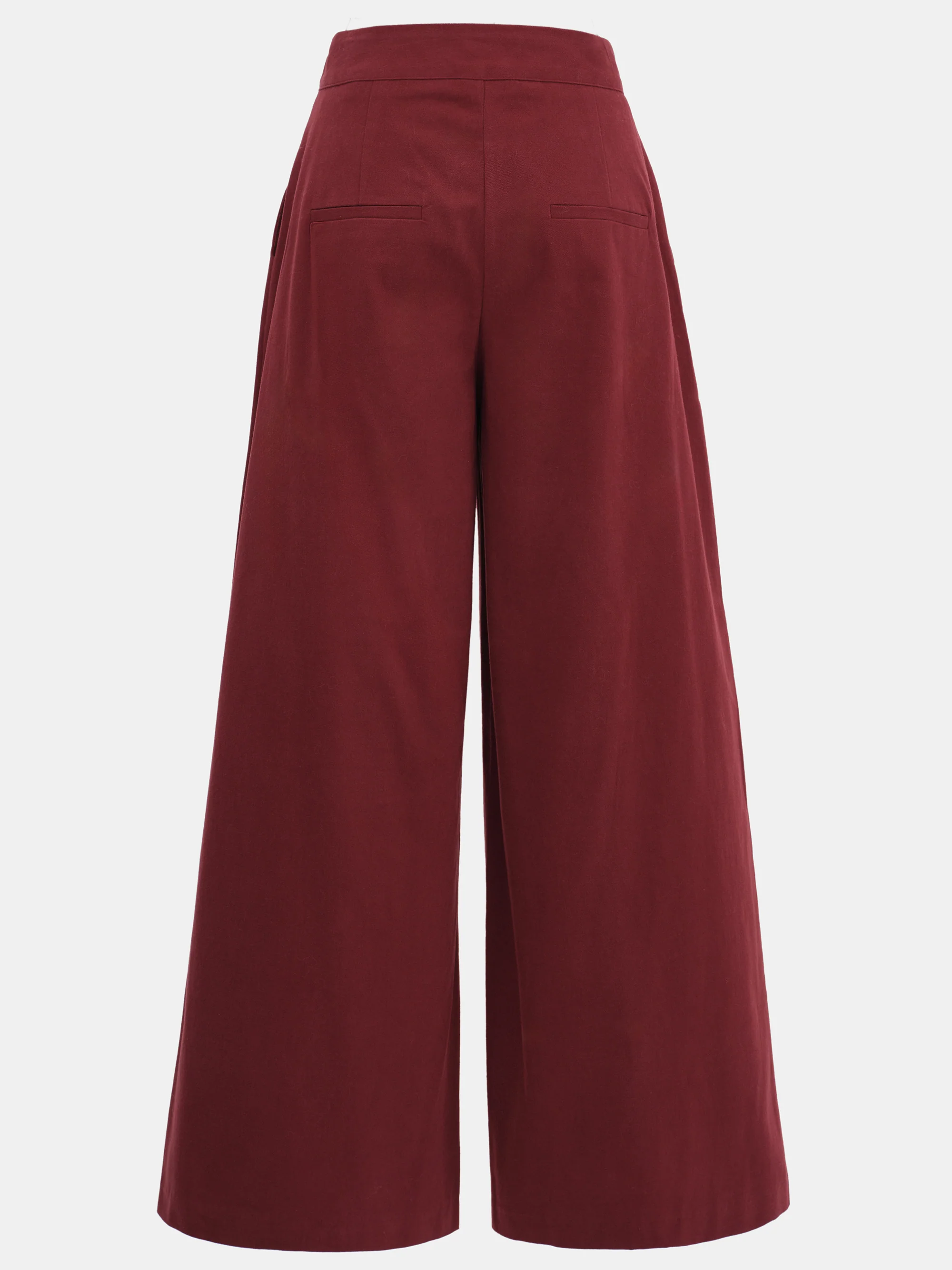 Wide-Leg Corduroy Pants, Red - Image 9