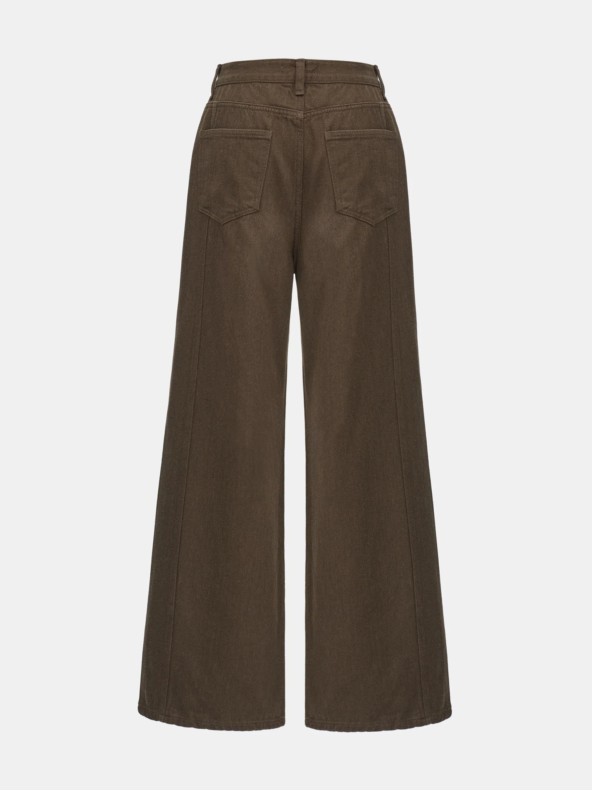 Wide-Leg Jeans, Brown - Image 5