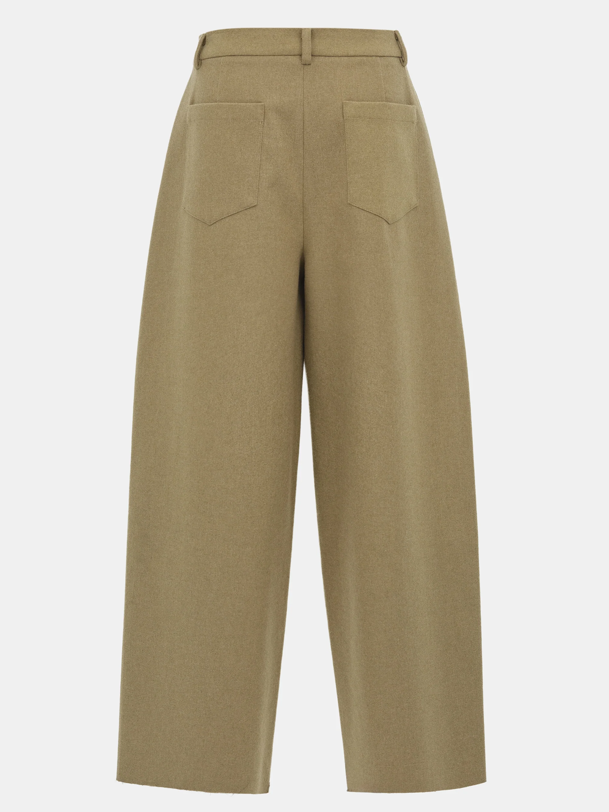 Wide-Leg Trousers, Beige - Image 6
