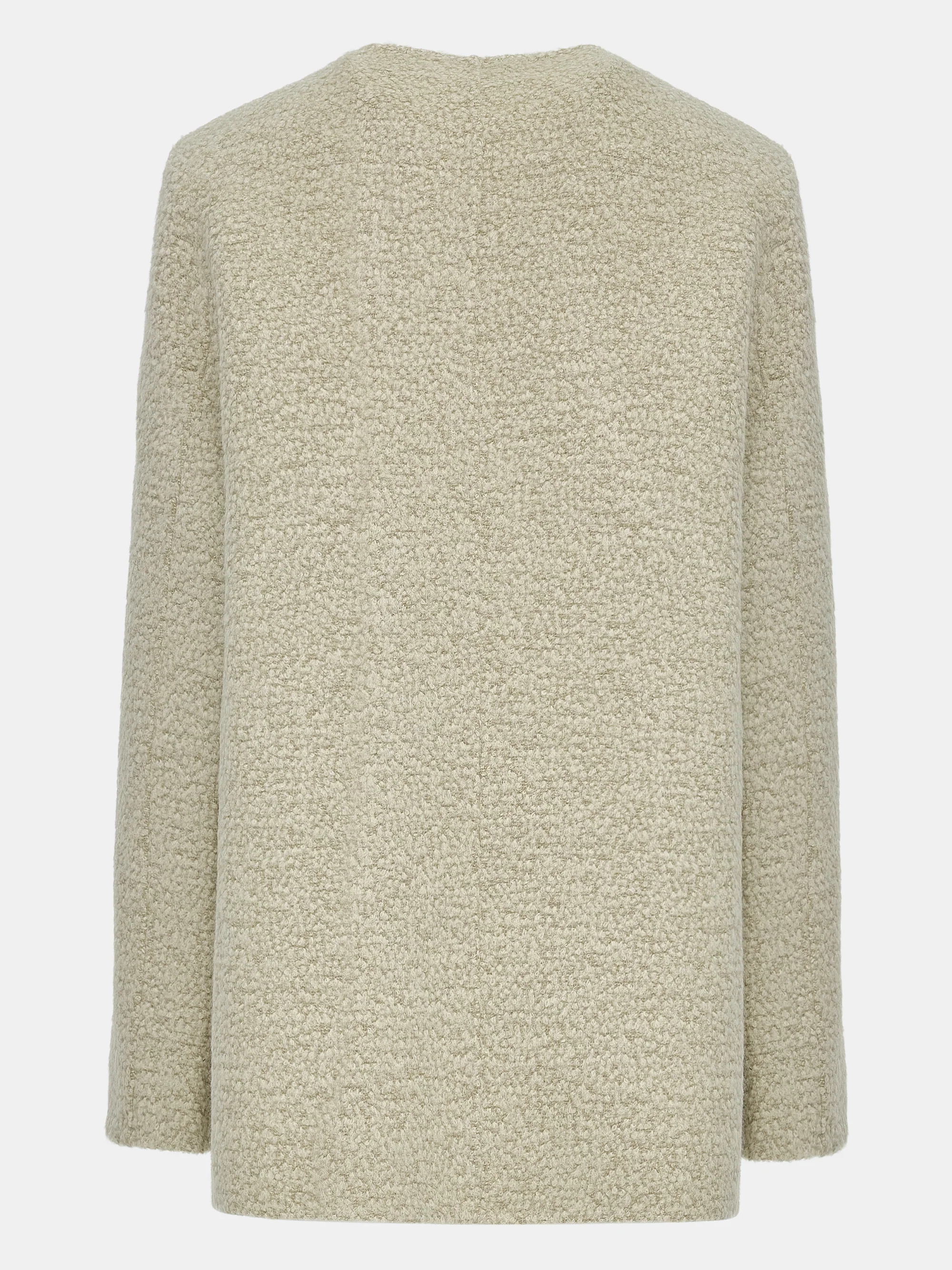 Wool-Blend Button Jacket, Sage - Image 7