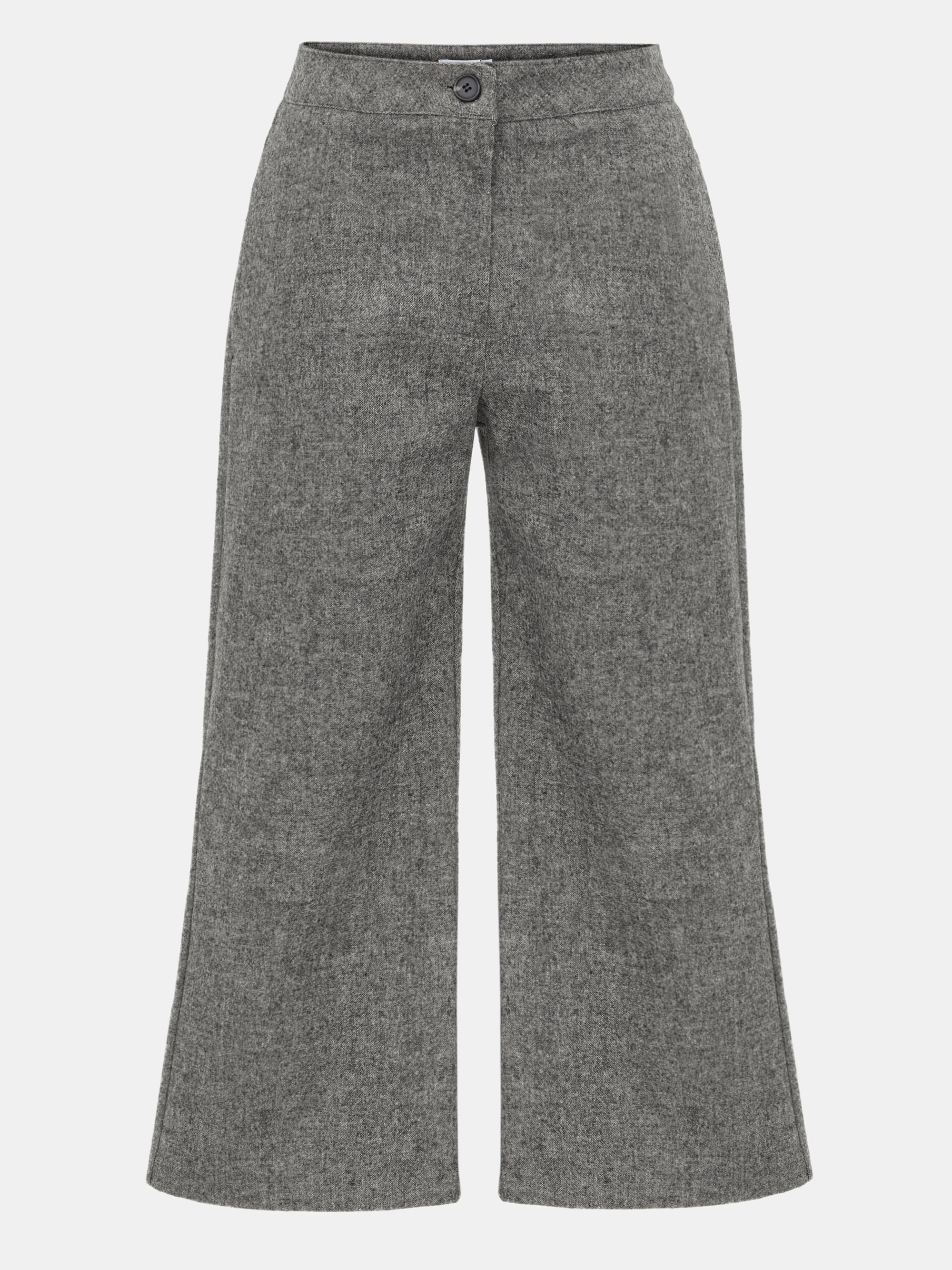 Wool-Blend Knee Pants, Grey - Image 5