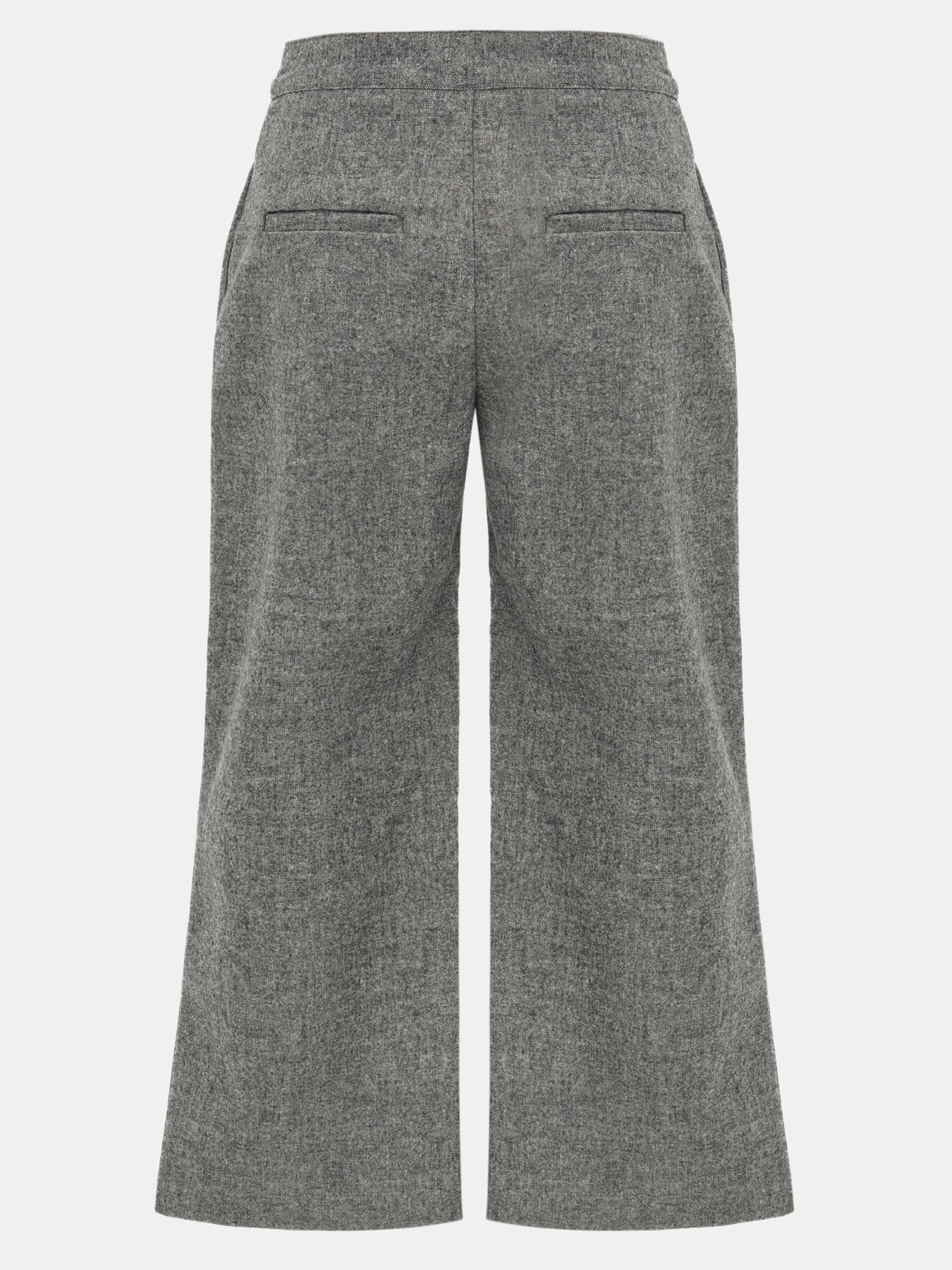 Wool-Blend Knee Pants, Grey - Image 6