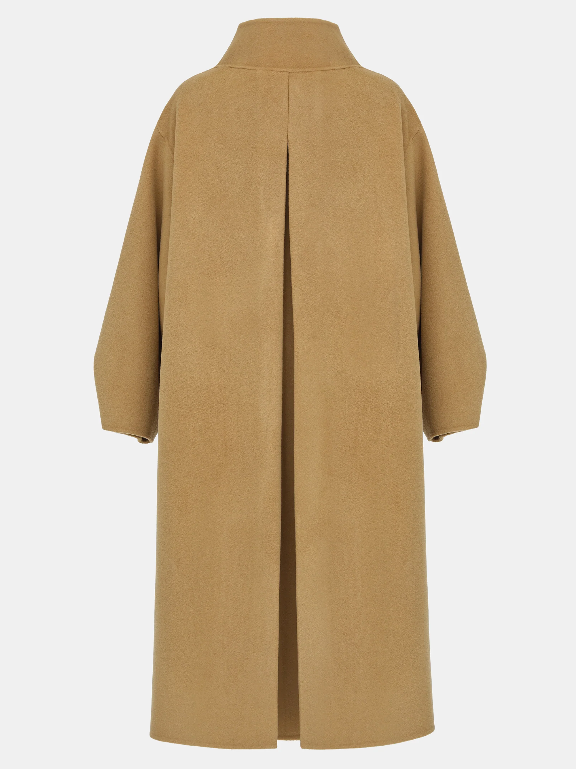 Wool-Cashmere Blend Coat, Camel - Image 7