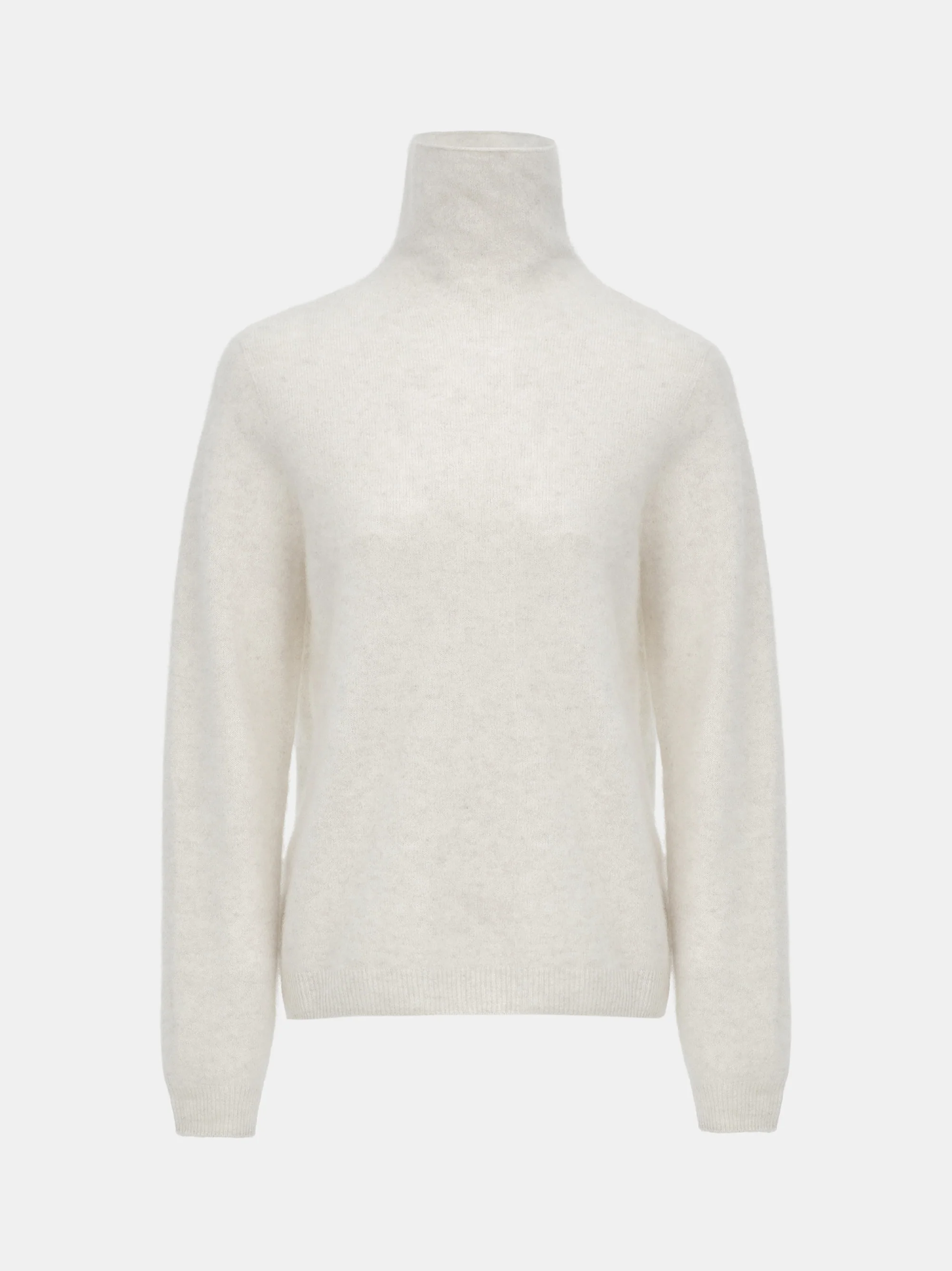 Wool Cashmere Turtleneck, Ivory - Image 5
