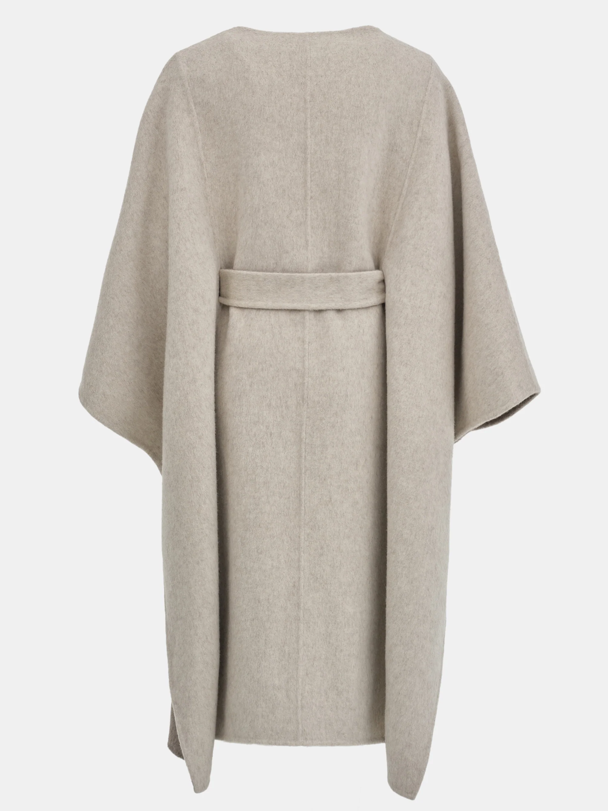 Wool Felt Cape Coat, Oat - Image 6