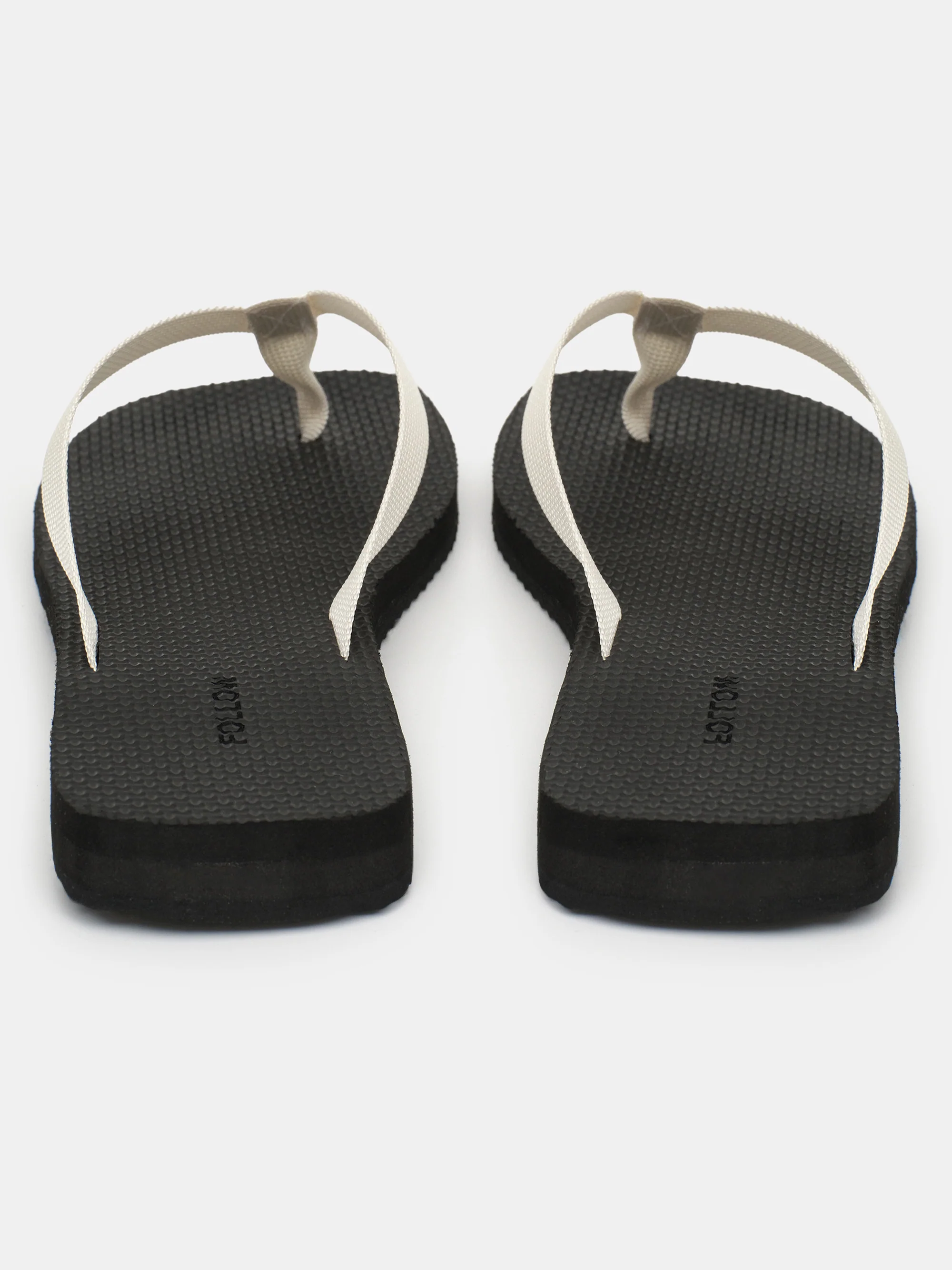 Woven Strap Flip-Flops, Ivory - Image 4