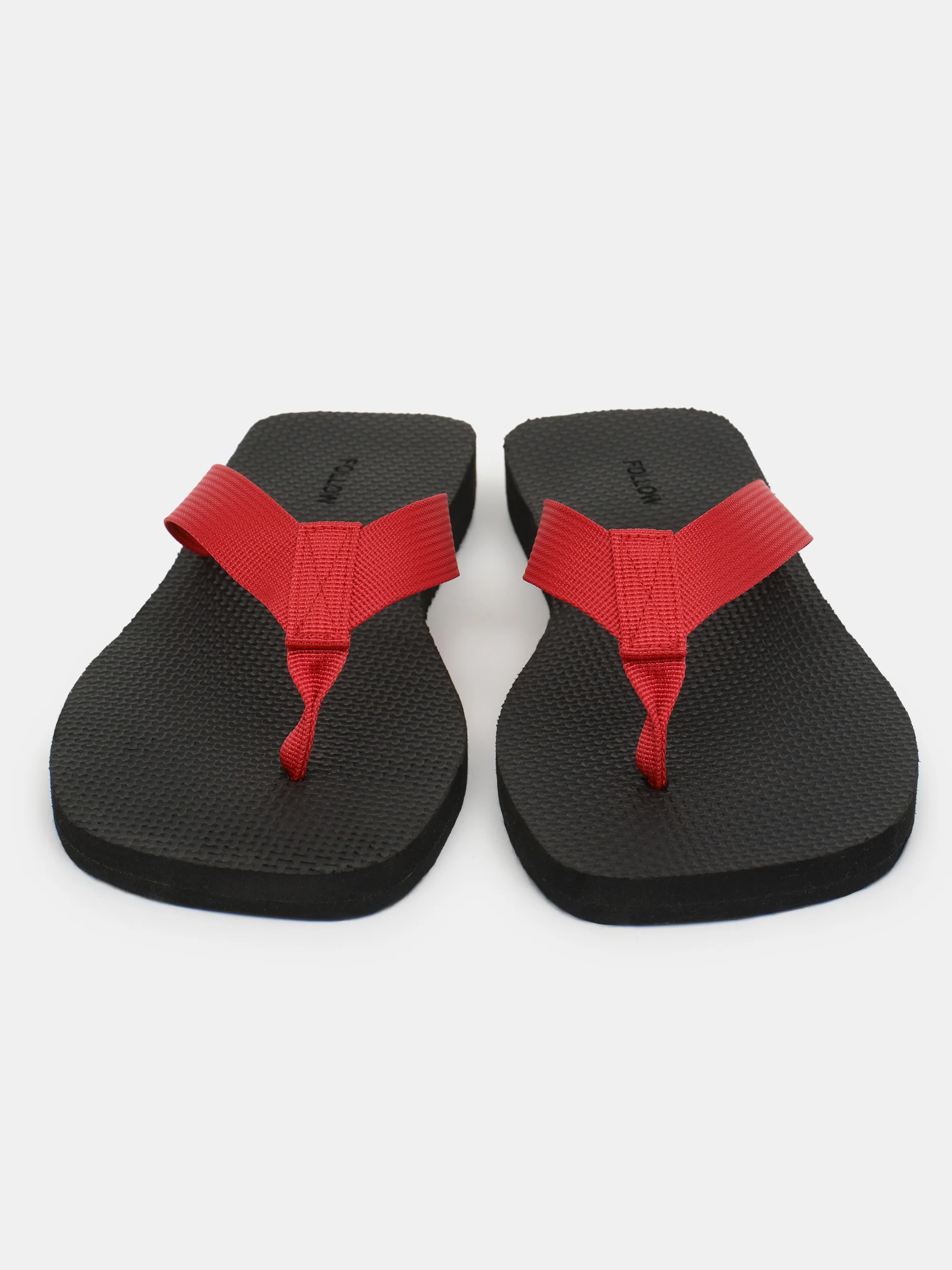 Woven Strap Flip-Flops, Red - Image 5