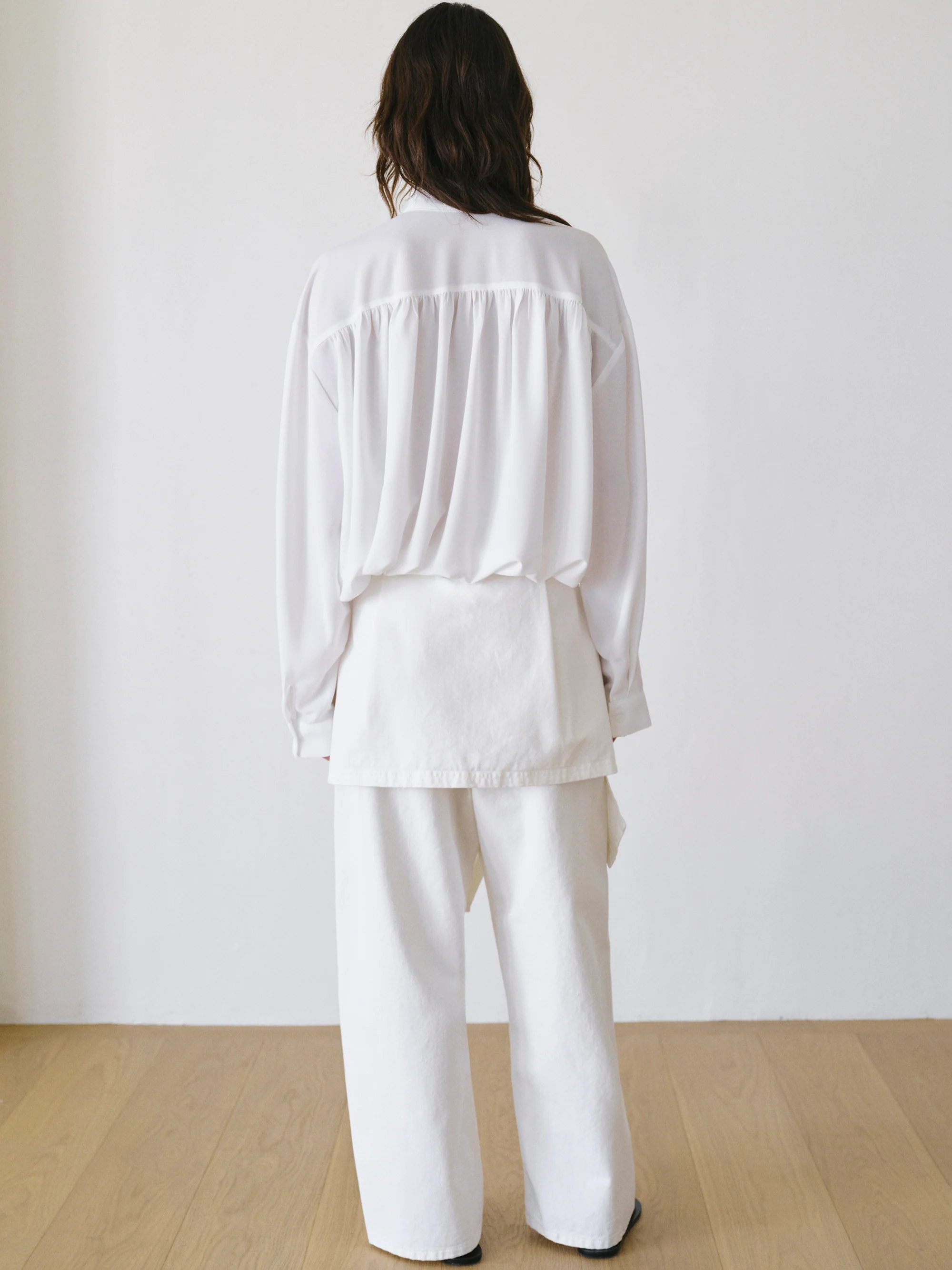 Wrap Panel Jeans, Ivory - Image 4