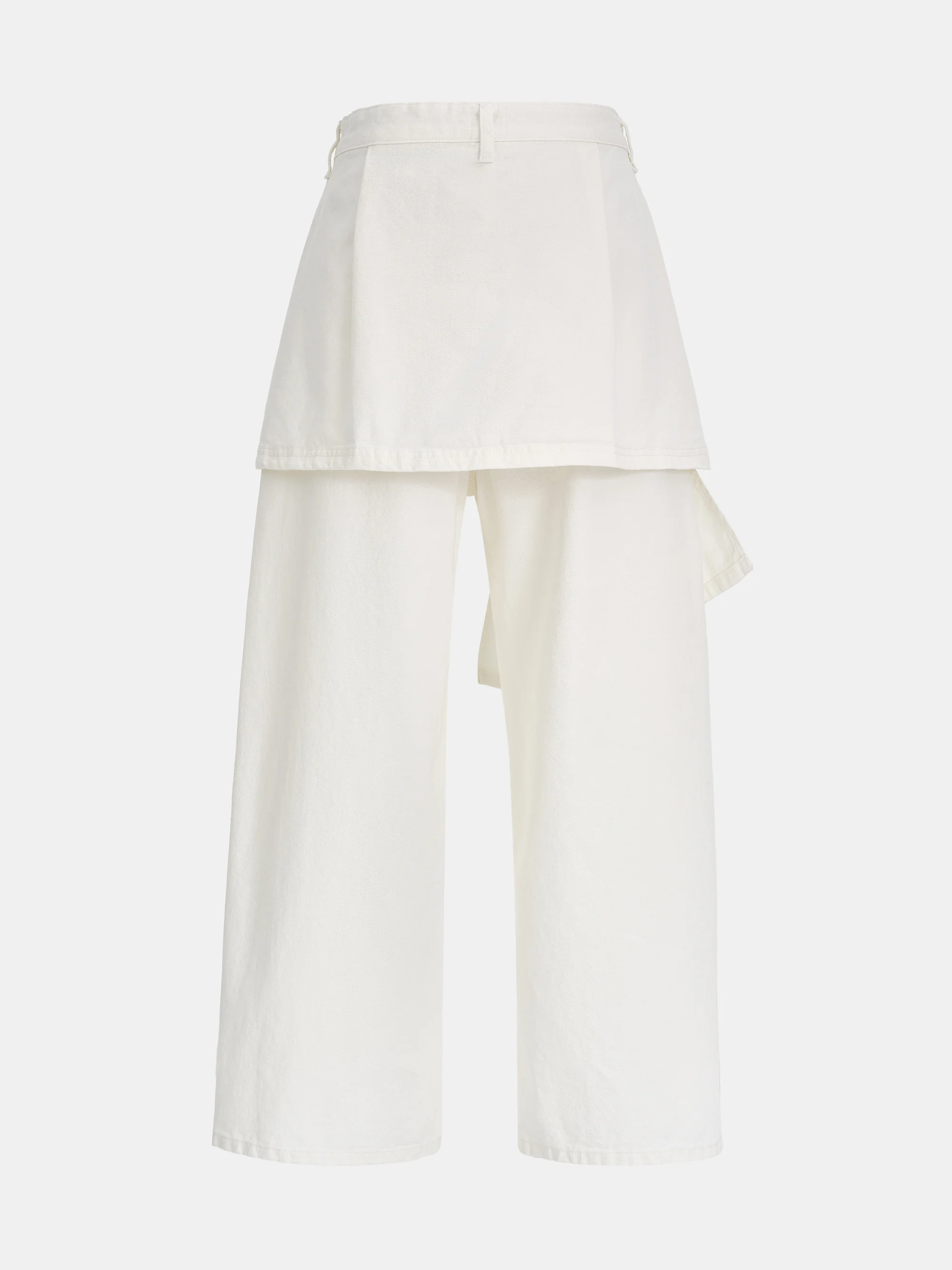 Wrap Panel Jeans, Ivory - Image 7