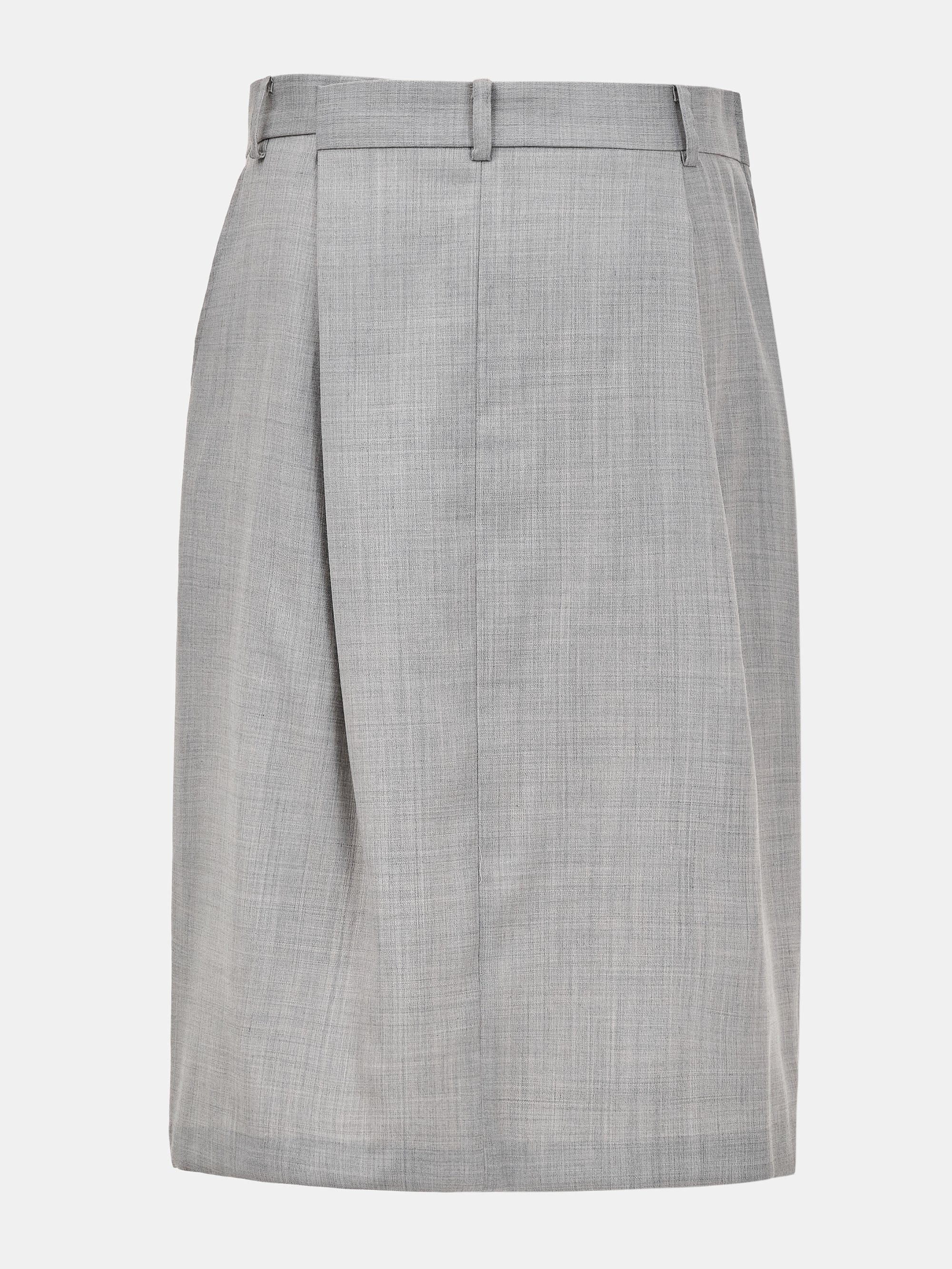 Wrap Pencil Skirt, Grey - Image 5