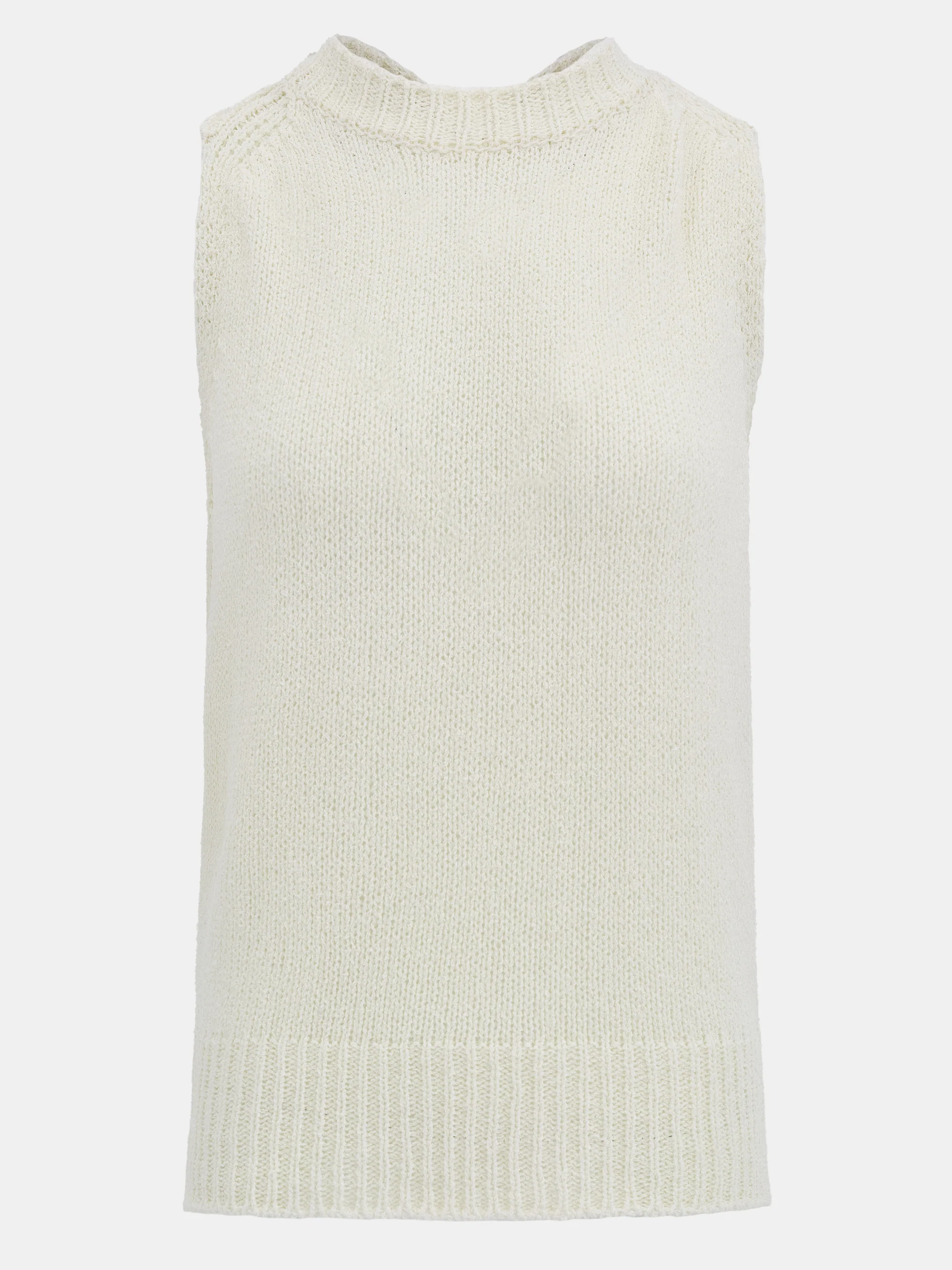 Zeren Back Knot Knit Top, Ivory - Image 6
