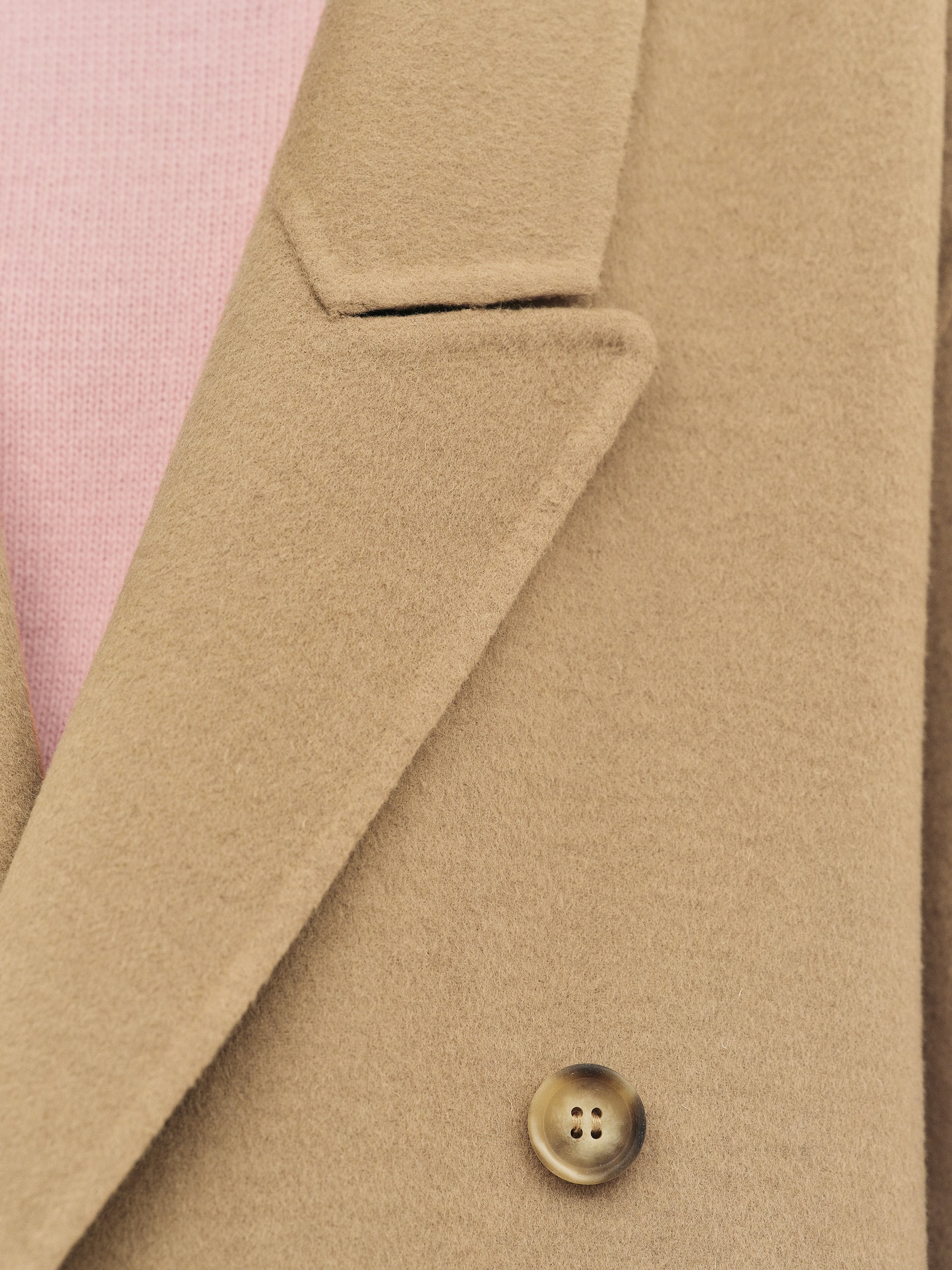 Zvika Padded Shoulder Maxi Coat, Camel - Image 4